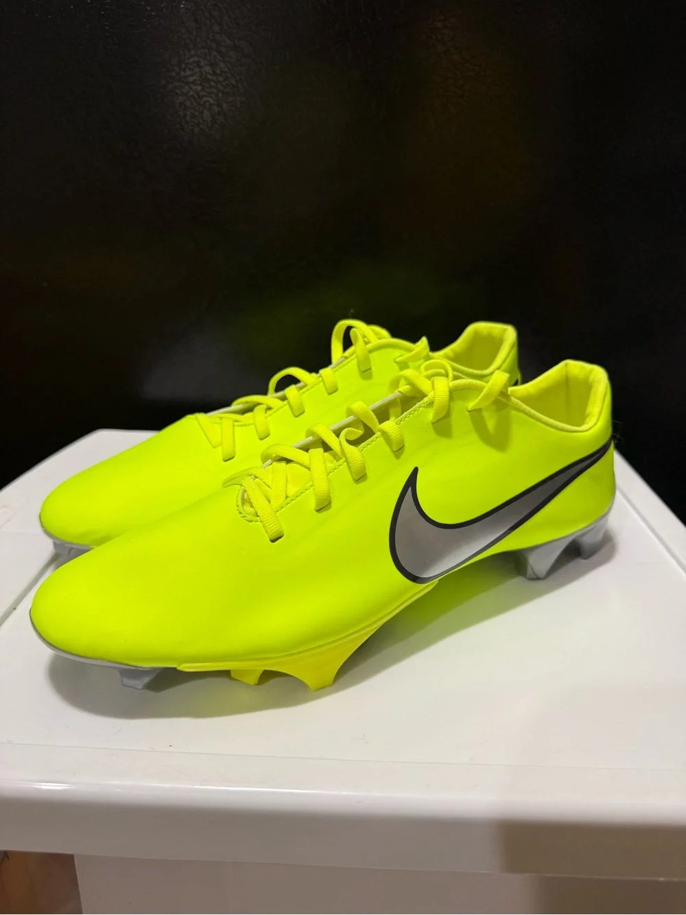 Nike Vapor Edge 4.1 NFL Combine Football Cleats Volt Green IQ5167-700 Men's 12